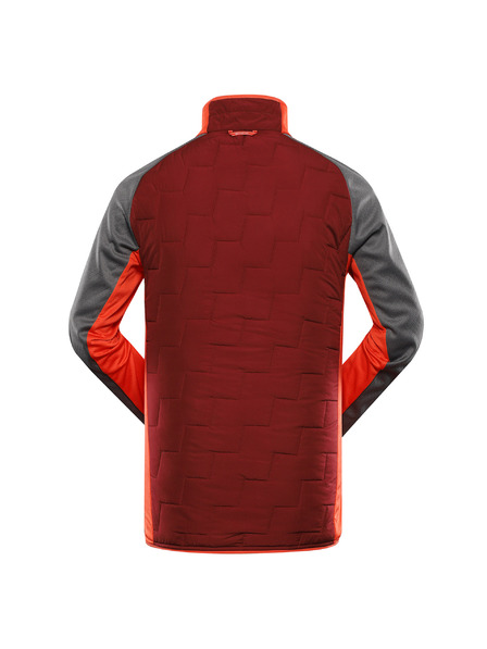 ALPINE PRO Hanorac bărbătesc cu umplutură merino ALPINE PRO JORW merlot