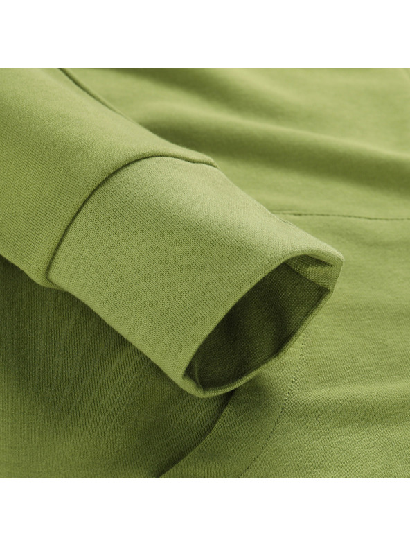 ALPINE PRO Hanorac din bumbac cu glugă pentru bărbați ALPINE PRO LOKK verde militar