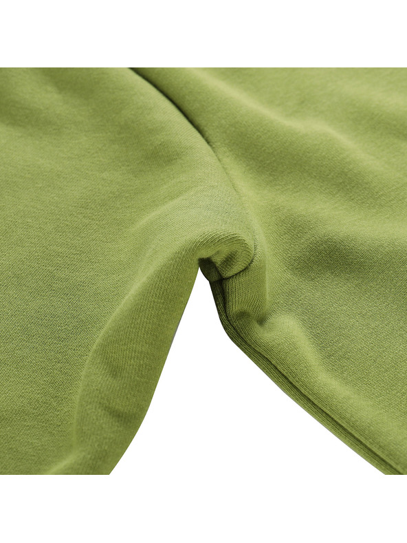 ALPINE PRO Hanorac din bumbac cu glugă pentru bărbați ALPINE PRO LOKK verde militar