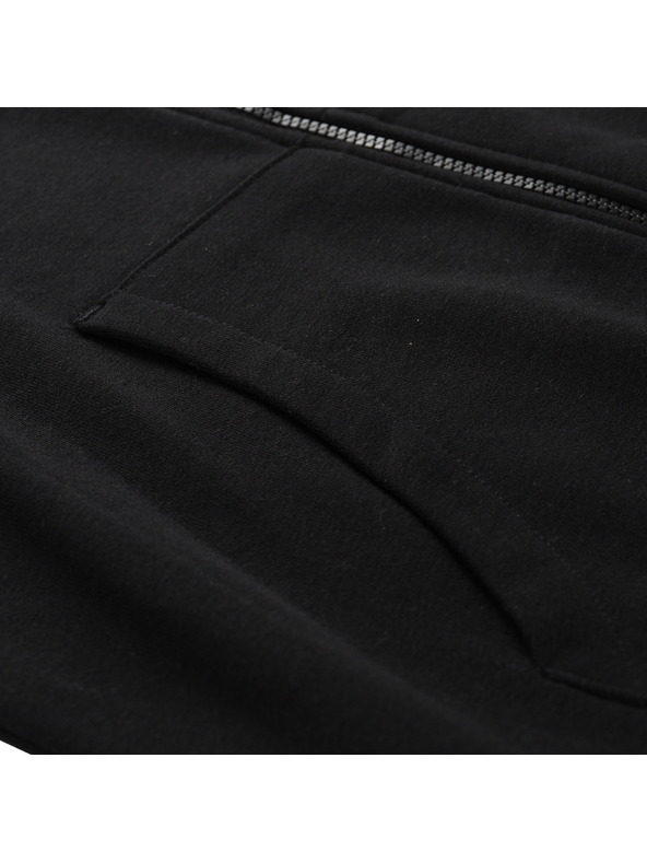 ALPINE PRO Hanorac din bumbac cu glugă pentru bărbați ALPINE PRO LOKK negru