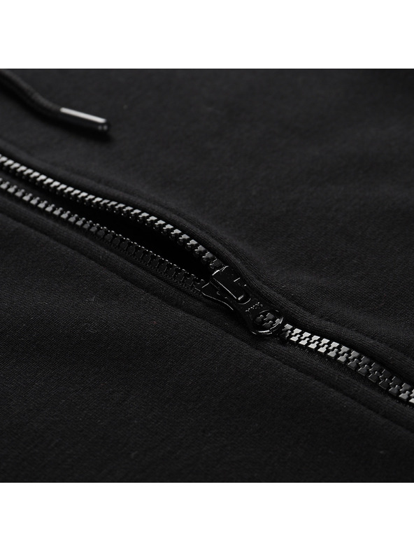 ALPINE PRO Hanorac din bumbac cu glugă pentru bărbați ALPINE PRO LOKK negru