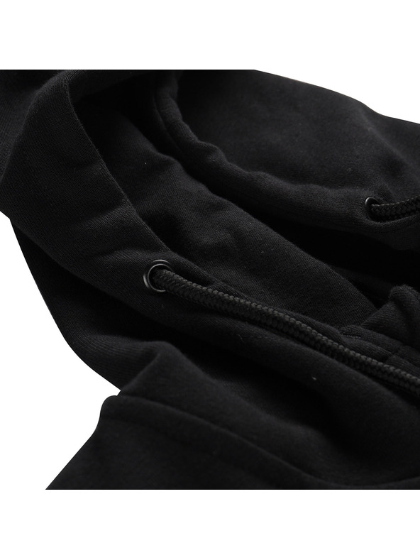 ALPINE PRO Hanorac din bumbac cu glugă pentru bărbați ALPINE PRO LOKK negru