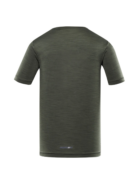 ALPINE PRO Tricou rapid uscat pentru bărbați cu uscare rapidă ALPINE PRO BASIK verde militar