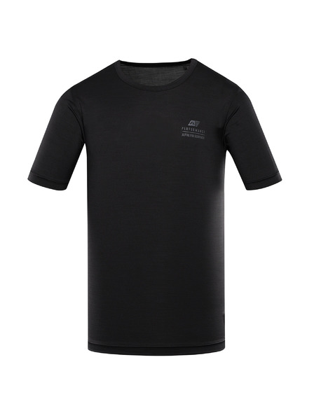 ALPINE PRO Tricou rapid uscat pentru bărbați cu uscare rapidă ALPINE PRO BASIK negru