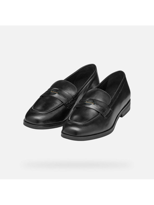 Geox Mocasini negri pentru femei Geox Cloridie