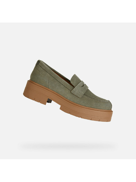 Geox Mocasini verzi deschis pentru femei Geox Spherica EC7