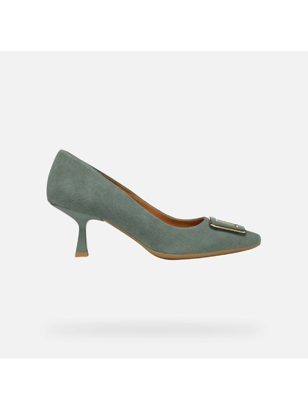 Geox Pantofi verzi deschis cu toc pentru femei Geox Giselda