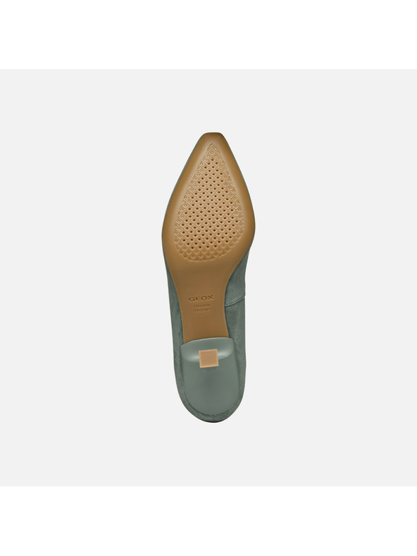 Geox Pantofi verzi deschis cu toc pentru femei Geox Giselda