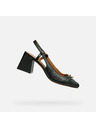 Geox Pantofi negri cu toc pentru femei Geox Coronilla