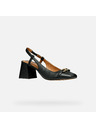 Geox Pantofi negri cu toc pentru femei Geox Coronilla