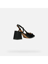 Geox Pantofi negri cu toc pentru femei Geox Coronilla