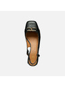 Geox Pantofi negri cu toc pentru femei Geox Coronilla