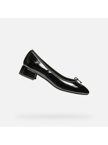 Geox Pantofi negri cu toc pentru femei Geox Floretia