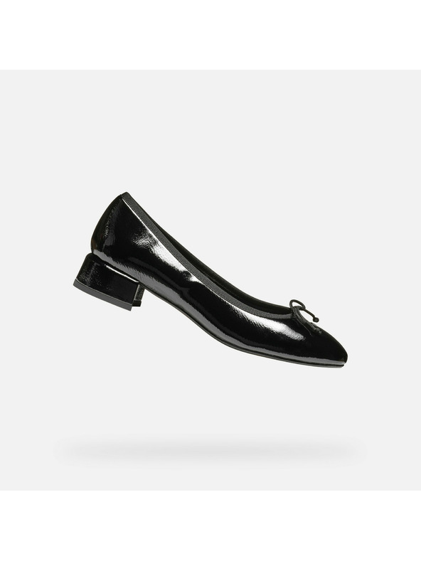 Geox Pantofi negri cu toc pentru femei Geox Floretia