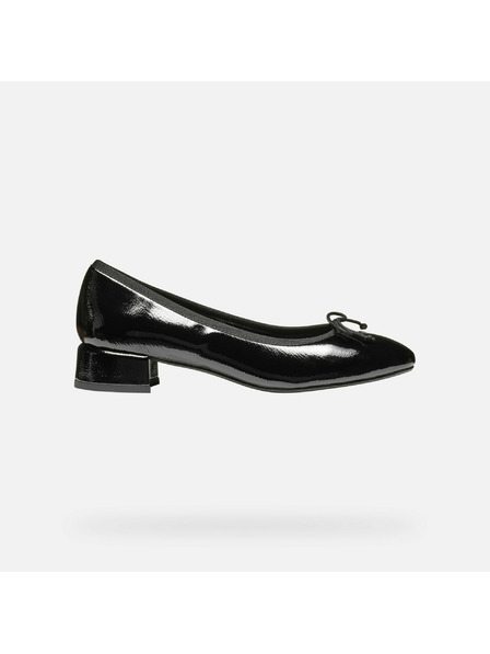 Geox Pantofi negri cu toc pentru femei Geox Floretia