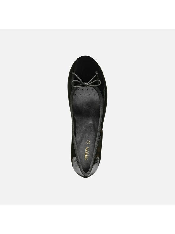 Geox Pantofi negri cu toc pentru femei Geox Floretia