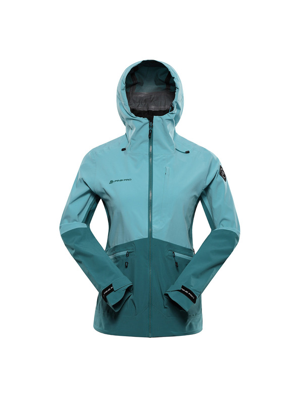 ALPINE PRO Geacă impermeabilă cu membrană PTX pentru femei ALPINE PRO ZARRA aqua sea