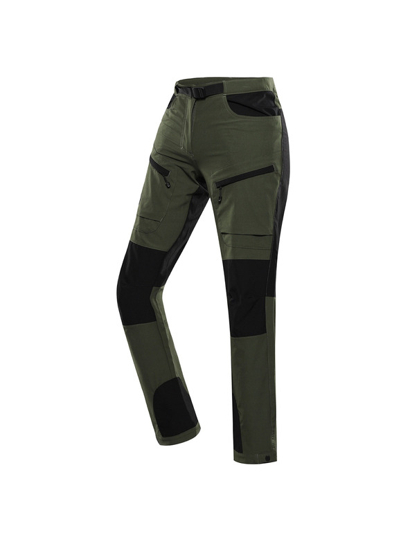 ALPINE PRO Pantaloni softshell pentru femei ALPINE PRO AKANA 2 verde puștă