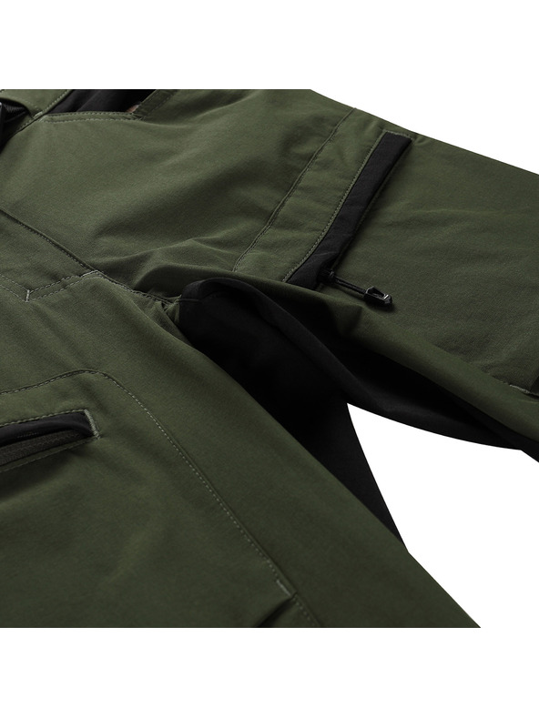 ALPINE PRO Pantaloni softshell pentru femei ALPINE PRO AKANA 2 verde puștă