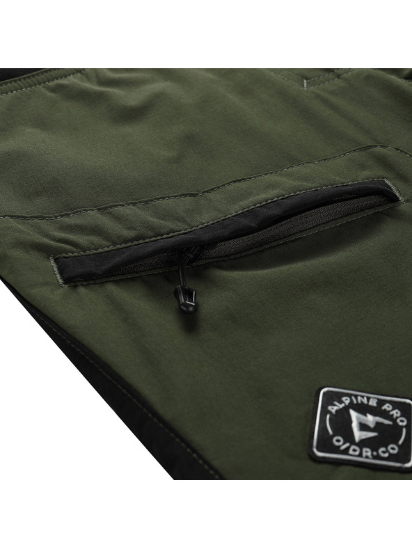 ALPINE PRO Pantaloni softshell pentru femei ALPINE PRO AKANA 2 verde puștă