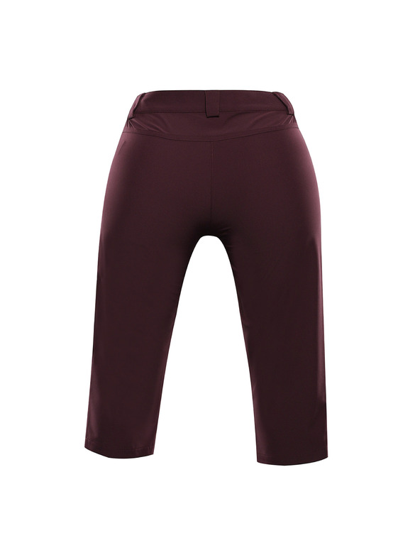 ALPINE PRO Pantaloni capri softshell pentru femei ALPINE PRO WEDERA 2 smochină