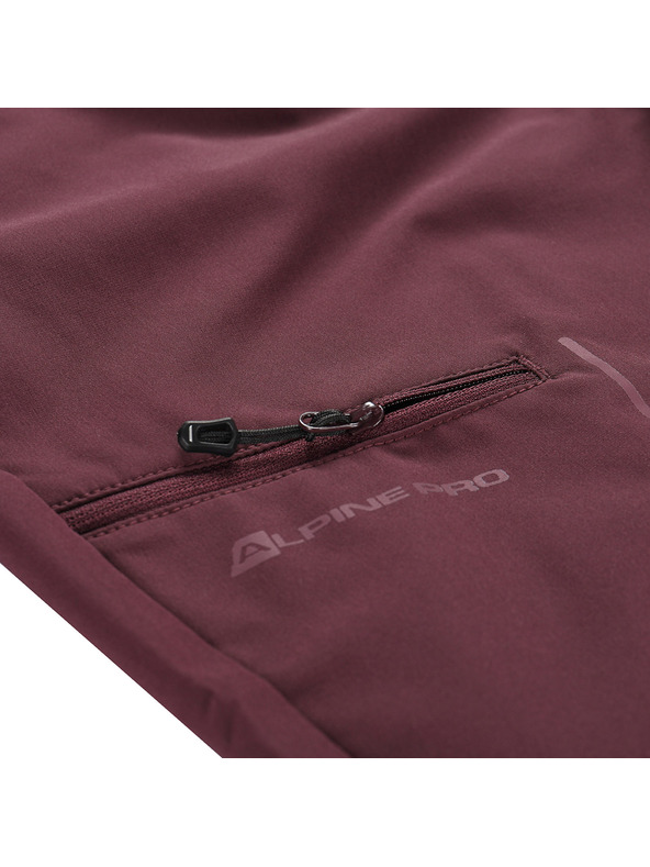ALPINE PRO Pantaloni capri softshell pentru femei ALPINE PRO WEDERA 2 smochină