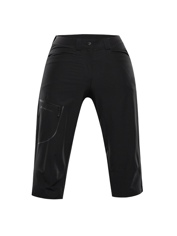 ALPINE PRO Pantaloni capri softshell pentru femei ALPINE PRO WEDERA 2 negru
