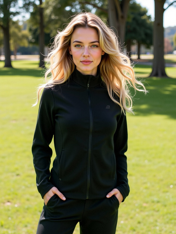 ALPINE PRO Hanorac fleece pentru femei ALPINE PRO SIUSA 2 negru