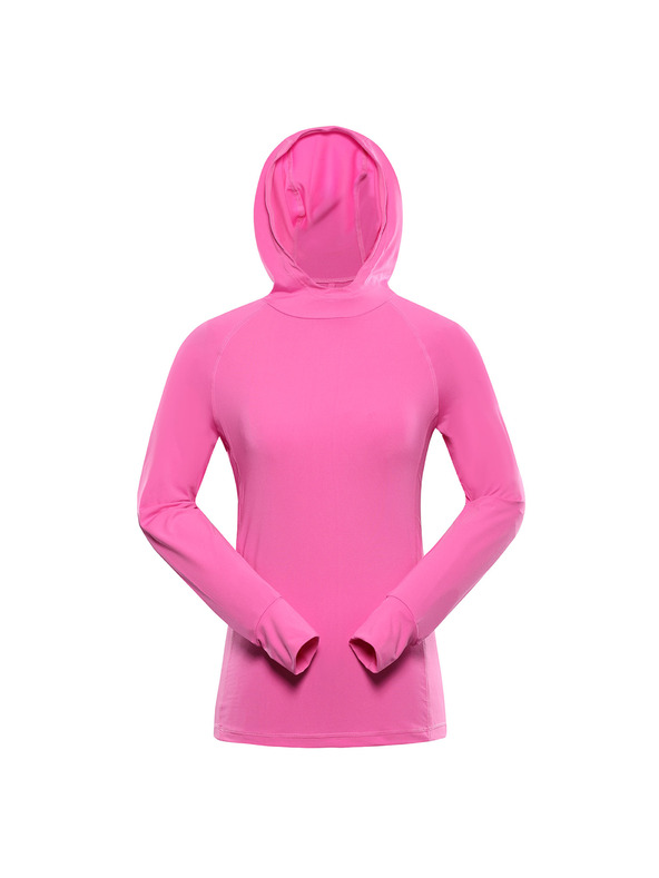 ALPINE PRO Hanorac funcțional pentru femei cu elemente reflectorizante ALPINE PRO IZARA roz neon
