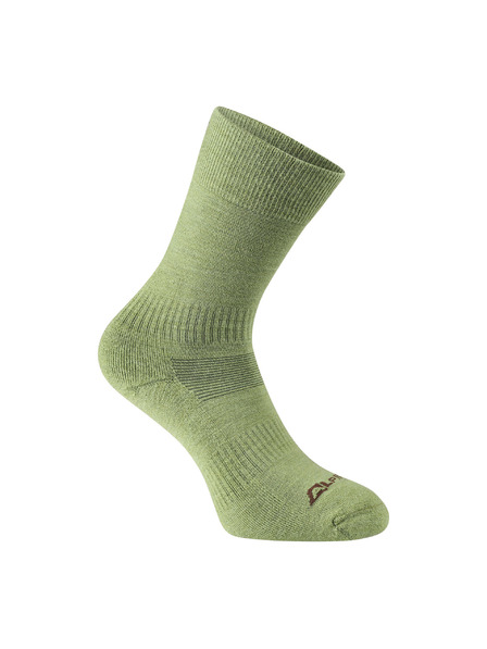 ALPINE PRO Șosete antibacteriene din lână merino ALPINE PRO ERATE verde țestoasă