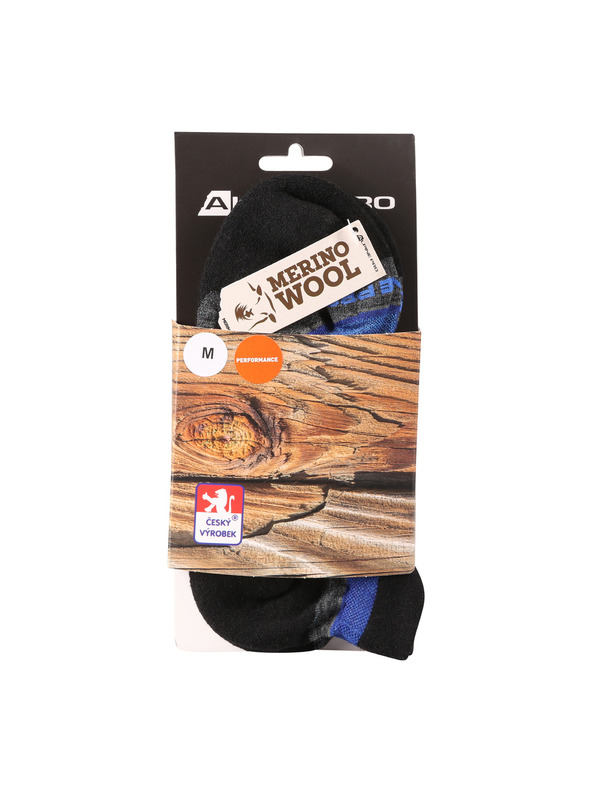 ALPINE PRO Șosete pentru gleznă din lână merino ALPINE PRO WERDE moroccan