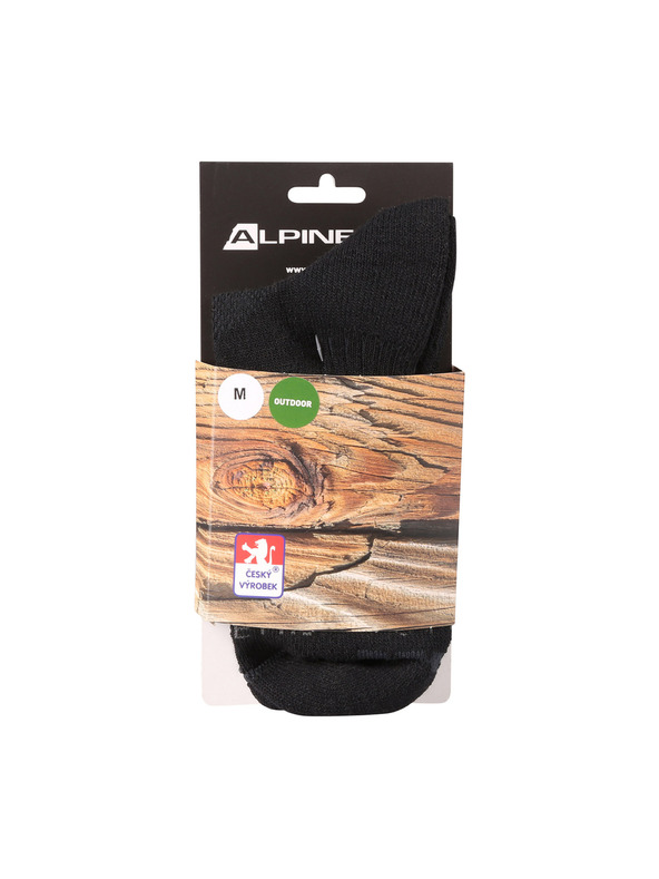 ALPINE PRO Șosete antibacteriene ALPINE PRO KEROWE negru