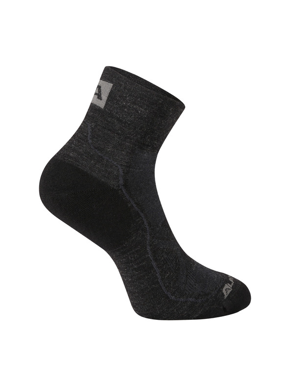 ALPINE PRO Șosete antibacteriene din lână merino ALPINE PRO DERERE negru