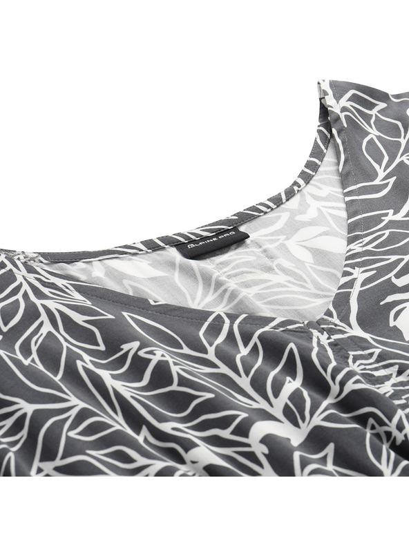 ALPINE PRO Rochie de vară de damă ALPINE PRO NIEWA gri întunecat varianta pb