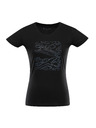 ALPINE PRO Tricou rapid uscat de damă cu cool dry ALPINE PRO NEGA 2 black varianta pa