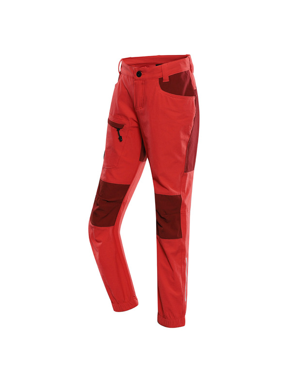 ALPINE PRO Pantaloni softshell pentru copii ALPINE PRO AKANO cayenne