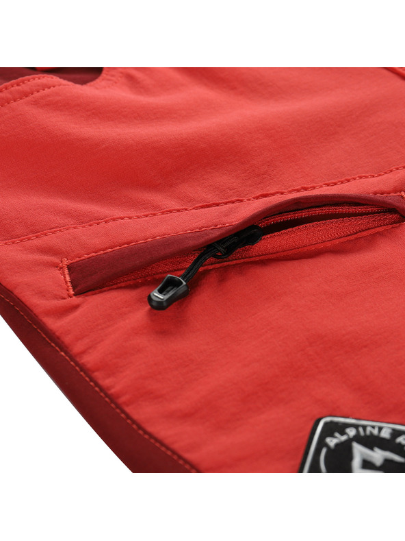 ALPINE PRO Pantaloni softshell pentru copii ALPINE PRO AKANO cayenne