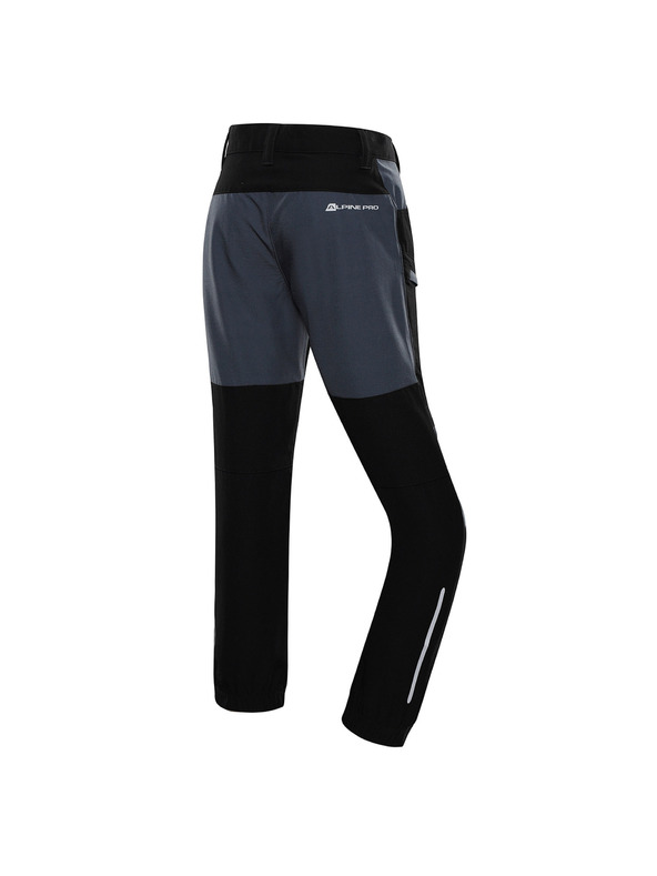 ALPINE PRO Pantaloni softshell pentru copii ALPINE PRO AKANO negru