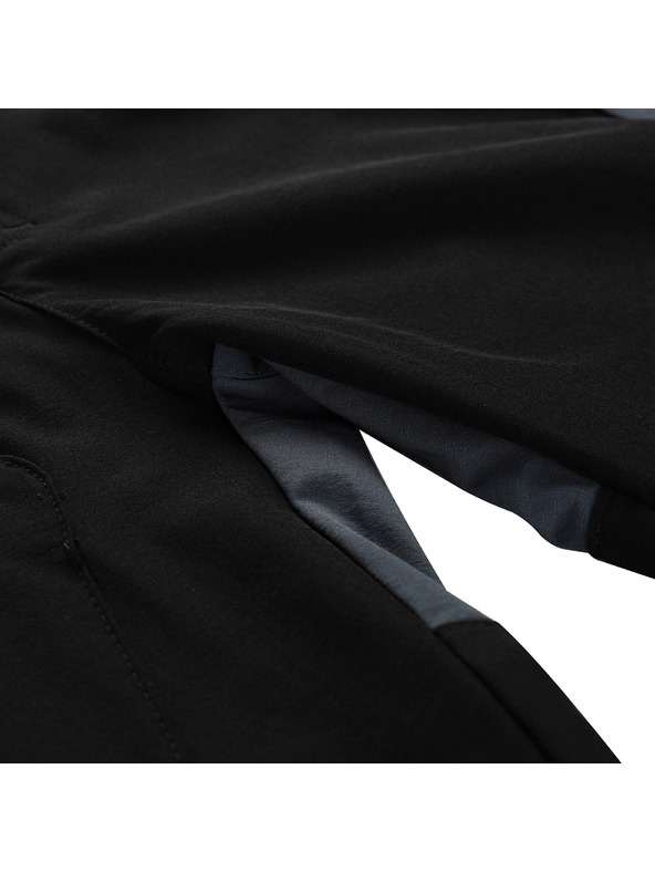 ALPINE PRO Pantaloni softshell pentru copii ALPINE PRO AKANO negru