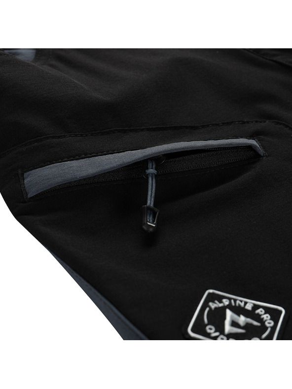 ALPINE PRO Pantaloni softshell pentru copii ALPINE PRO AKANO negru