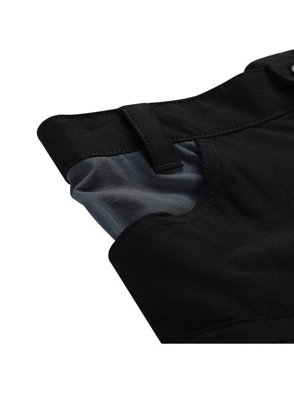 ALPINE PRO Pantaloni softshell pentru copii ALPINE PRO AKANO negru