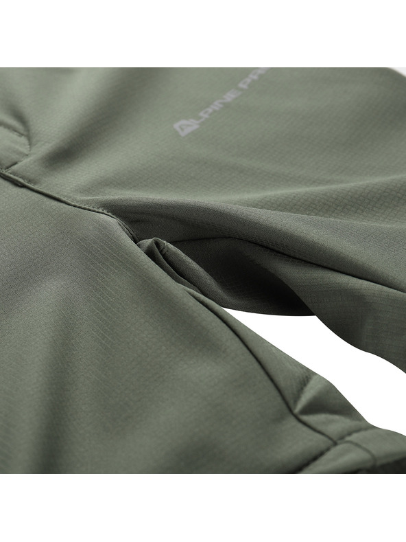 ALPINE PRO Pantaloni pentru copii cu pernițe detașabile ALPINE PRO NESCO 2 verde măsliniu