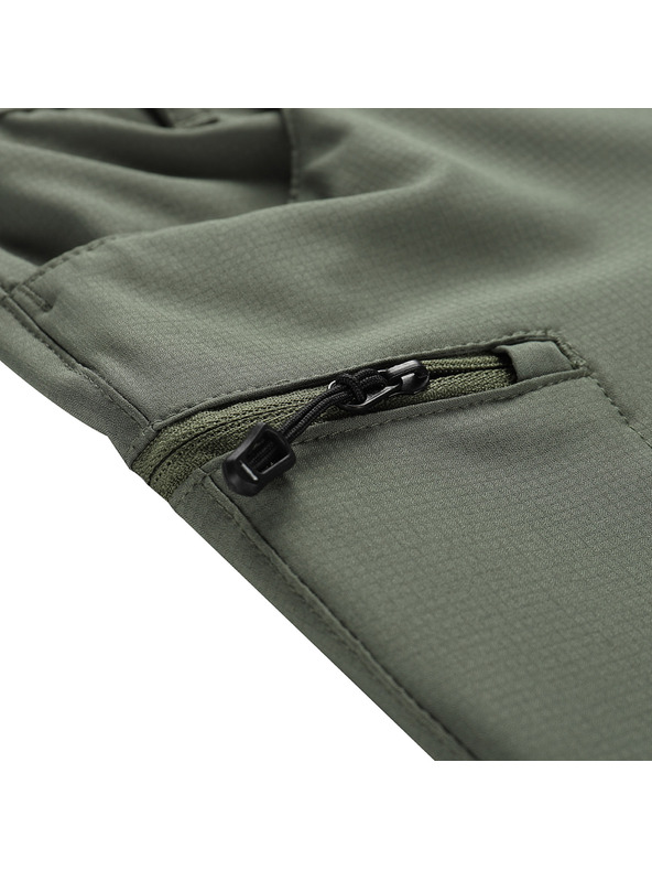 ALPINE PRO Pantaloni pentru copii cu pernițe detașabile ALPINE PRO NESCO 2 verde măsliniu