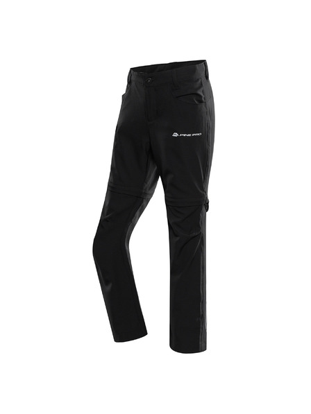 ALPINE PRO Pantaloni pentru copii cu pernițe detașabile ALPINE PRO NESCO 2 negru