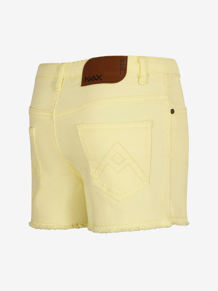 NAX Pantaloni scurți din denim pentru fete galben deschis NAX Fedio