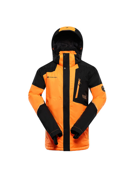 ALPINE PRO Geacă de schi pentru bărbați cu membrană ptx pentru zăpadă ALPINE PRO DEAR neon portocaliu șocant
