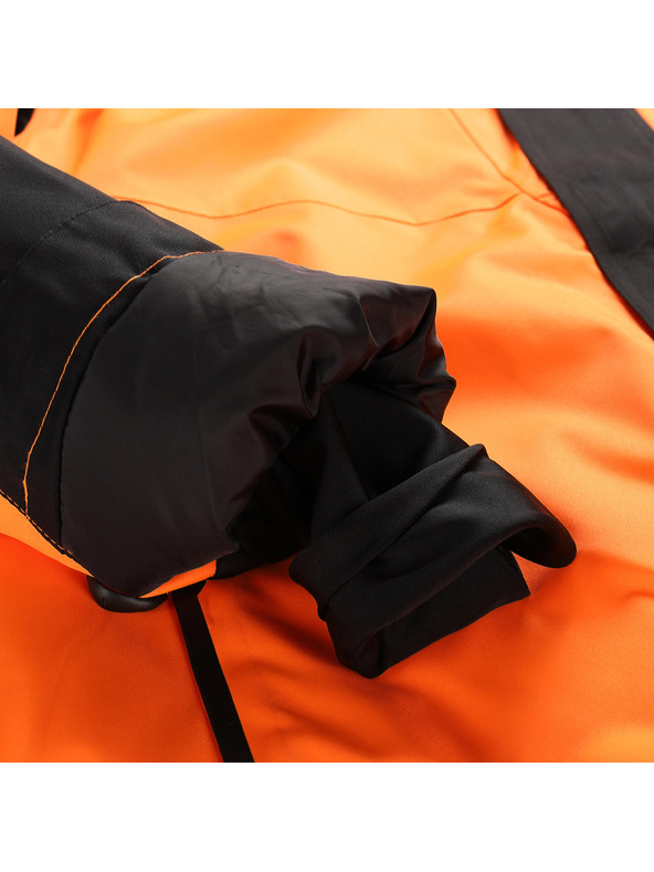 ALPINE PRO Geacă de schi pentru bărbați cu membrană ptx pentru zăpadă ALPINE PRO DEAR neon portocaliu șocant