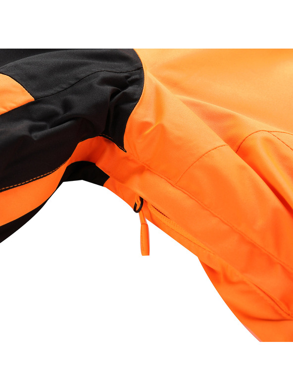 ALPINE PRO Geacă de schi pentru bărbați cu membrană ptx pentru zăpadă ALPINE PRO DEAR neon portocaliu șocant