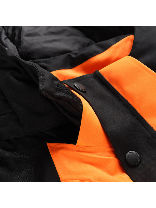 ALPINE PRO Geacă de schi pentru bărbați cu membrană ptx pentru zăpadă ALPINE PRO DEAR neon portocaliu șocant