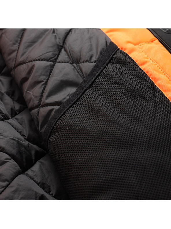 ALPINE PRO Geacă de schi pentru bărbați cu membrană ptx pentru zăpadă ALPINE PRO DEAR neon portocaliu șocant